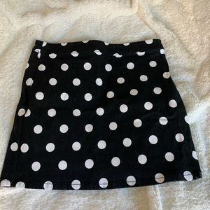 Polka dot mini skirt